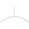 Ekena Millwork Archdale Architectural Grade PVC Gable Bracket, 108"W x 58 1/2"H x 4"D x 4"F, 13/12 Pitch GBP108X59X0404ARC00 - alternate 4